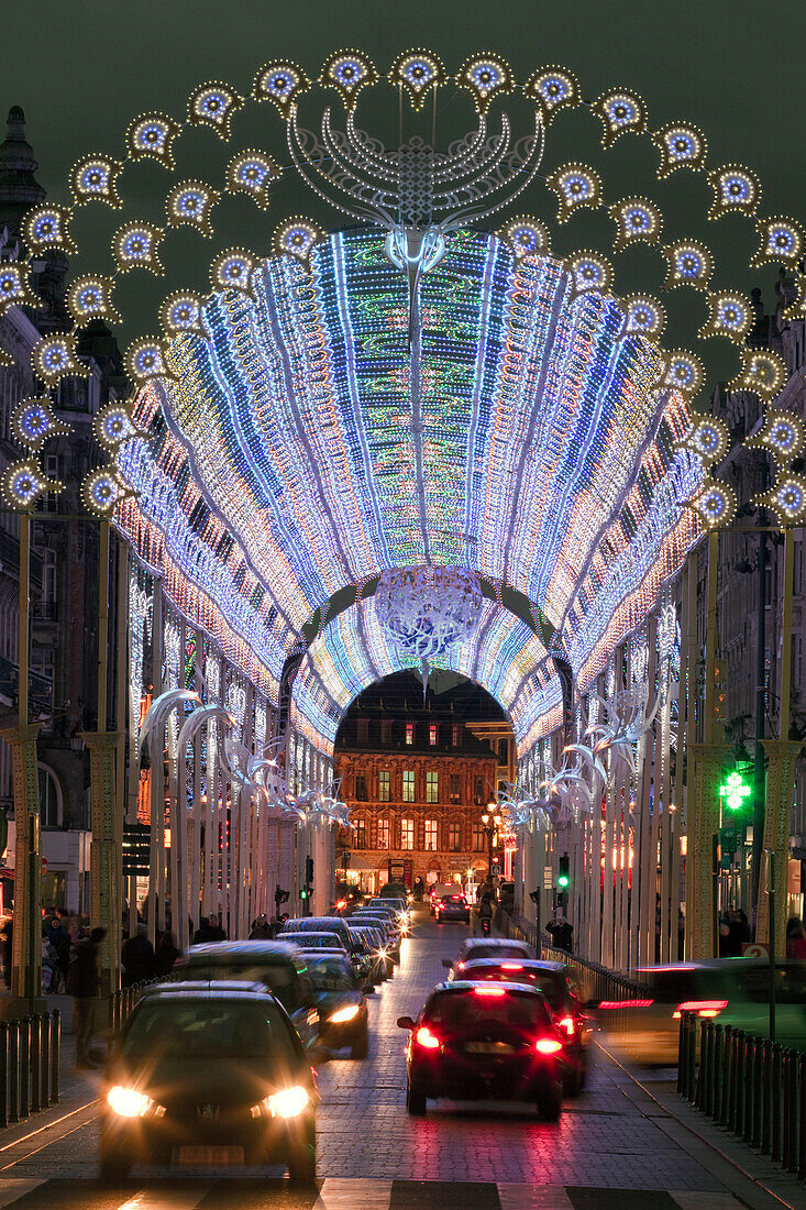 'France, Nord-Pas-De-Calais, Lille, Lille 3000 / Fantastic, Rue Faidherbe, ''Stellar Lace'' by François Schuiten'