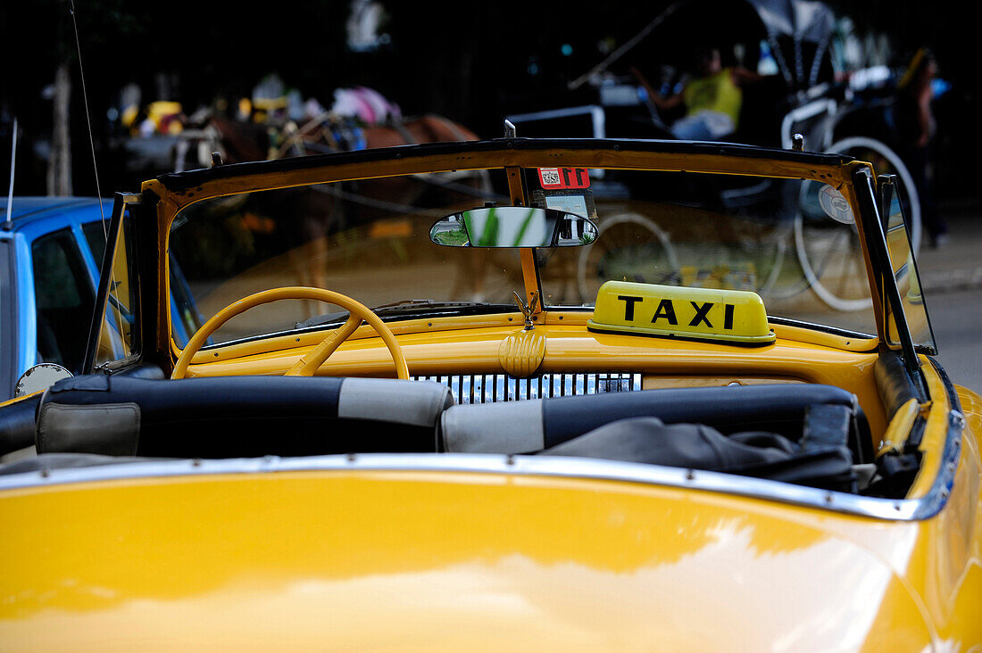 Vintage car (1950) in downtown street, Havana, Cuba