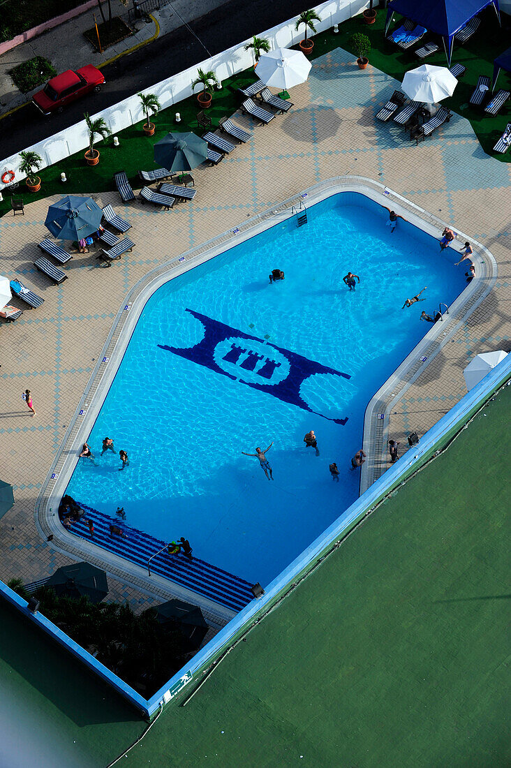 Swimming pool of Habana libre hotel in Vedado district, Havana, Cuba