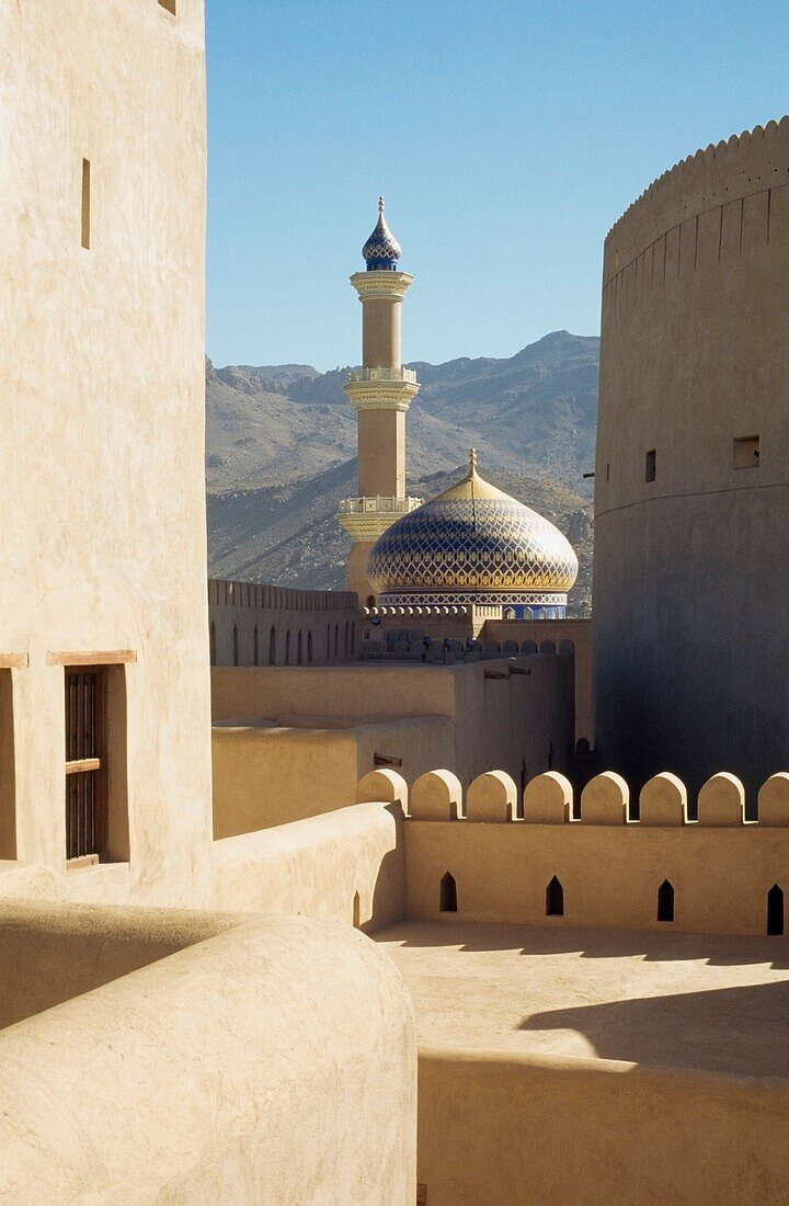 Main Mosque Seen From Fort,Nizwa,Oman.