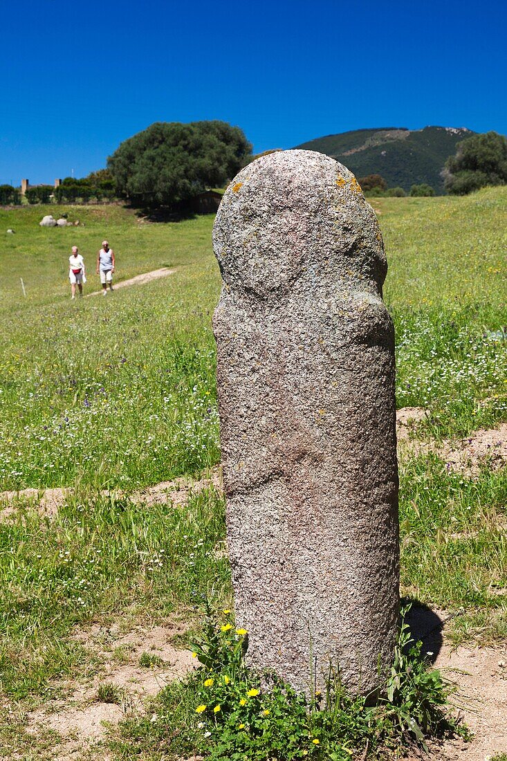 France, Corsica, Corse-du-Sud Department, Corsica South Coast Region, Filitosa, archeological site with menhir statues from 3300BC