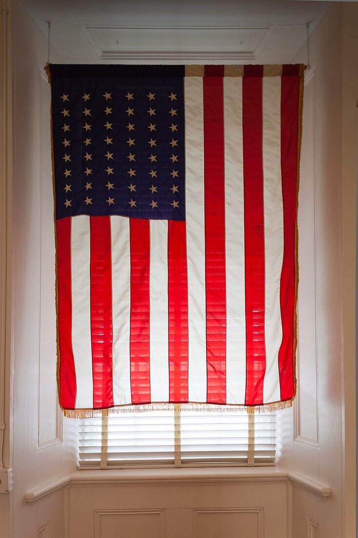 USA, Arkansas, Little Rock, MacArthur Museum of Arkansas Military History, USA flag