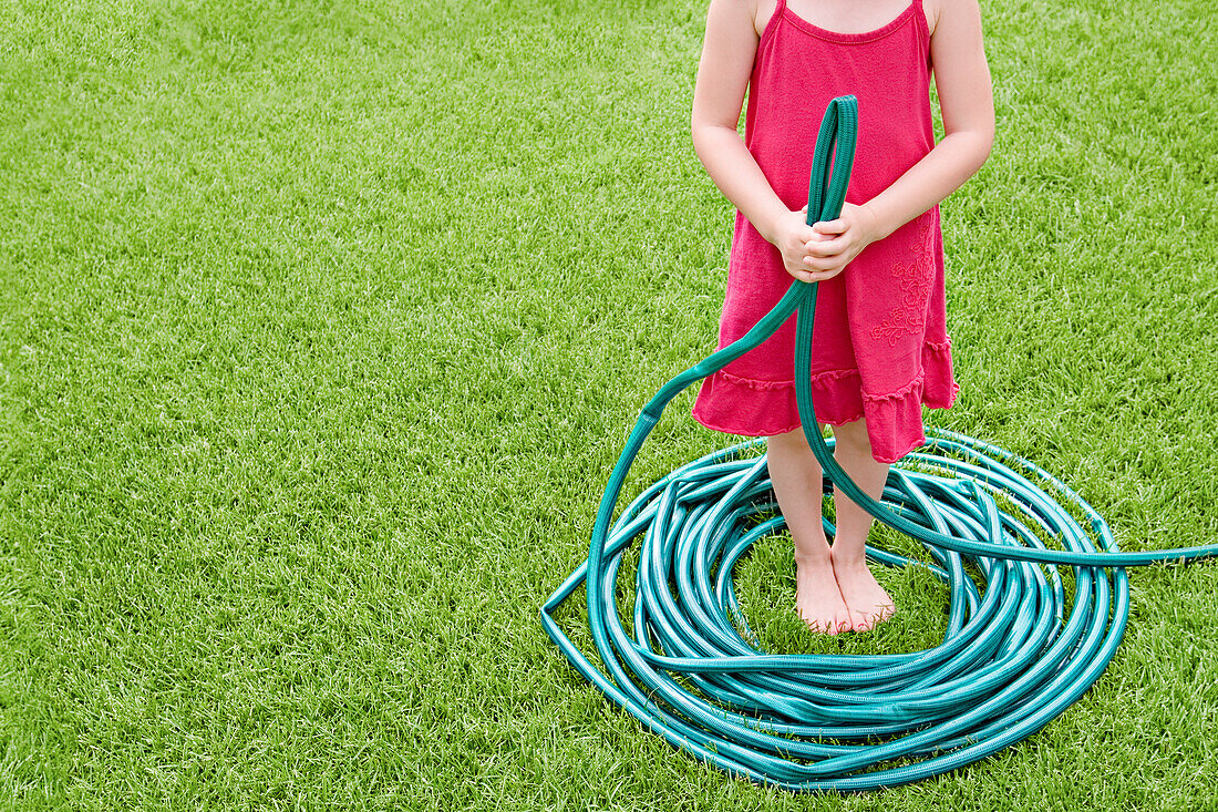 Girl with Garden Hose