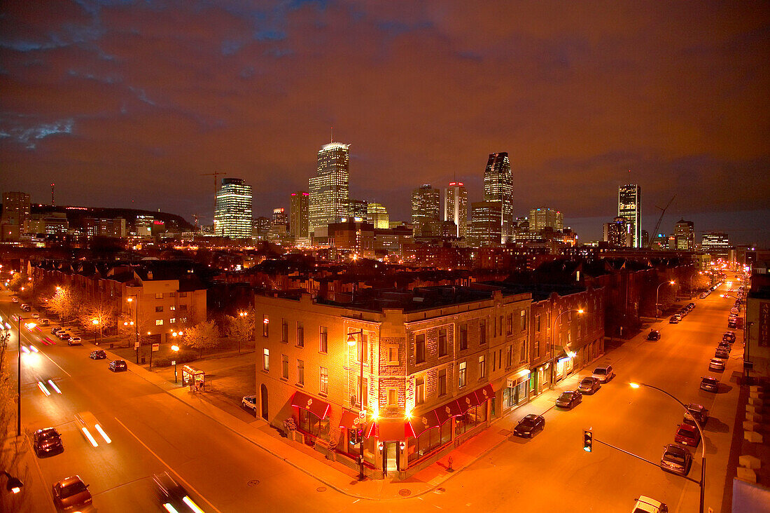 Skyline at Night, Montreal, Quebec