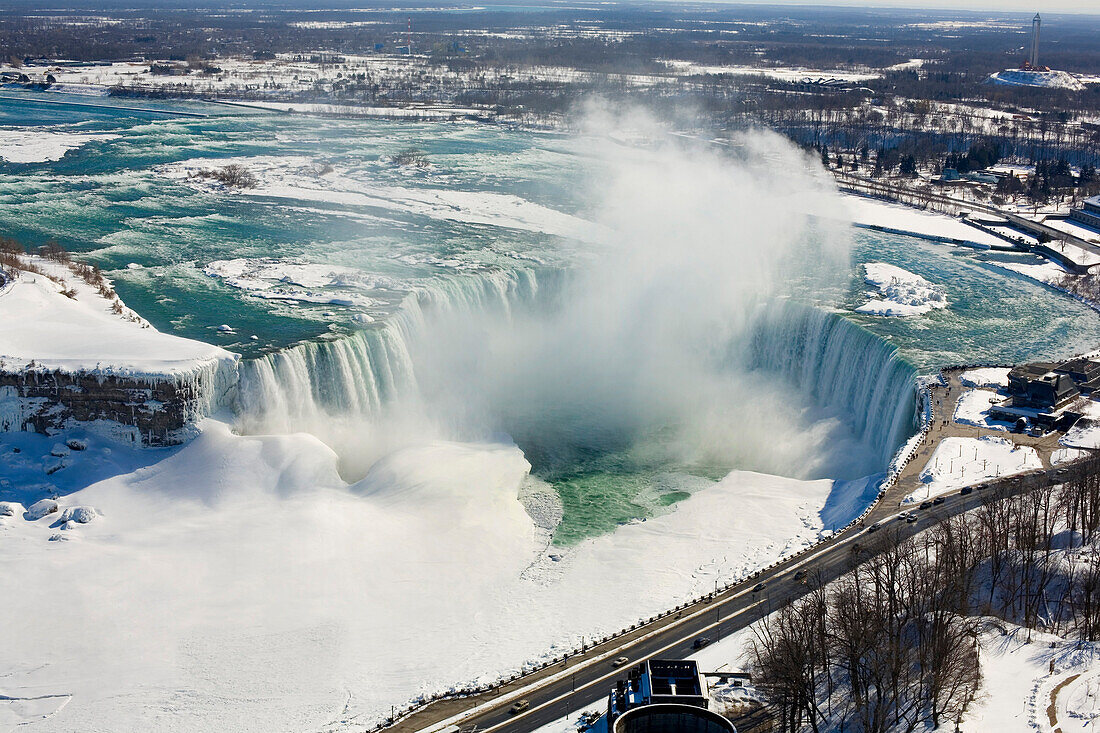 Horseshoe Falls in Winter, Niagara Falls, Ontario
