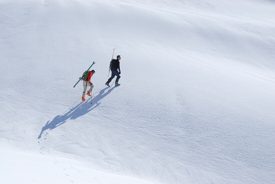 Skiers below First Pump Peak at Mount Seymour, Mount Seymour Provincial Park, Vancouver, British Columbia