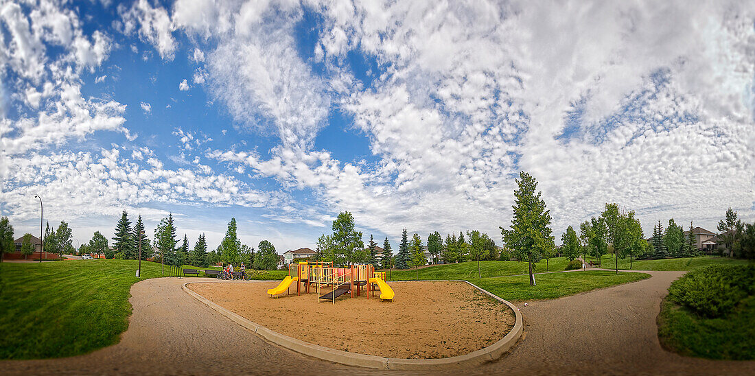 Park and playground, Wascana View, Regina, Saskatchewan