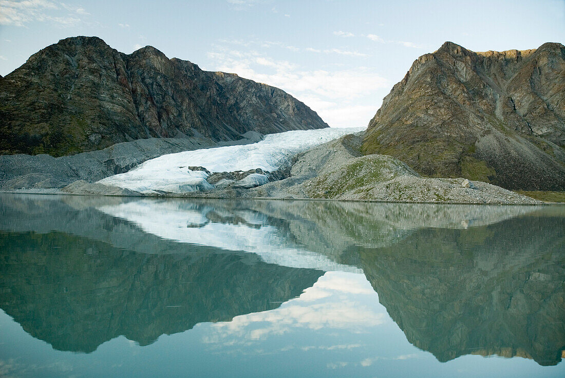 Glacier in Oliver Sound, Sirmilik National Park, Nunavut, Canada