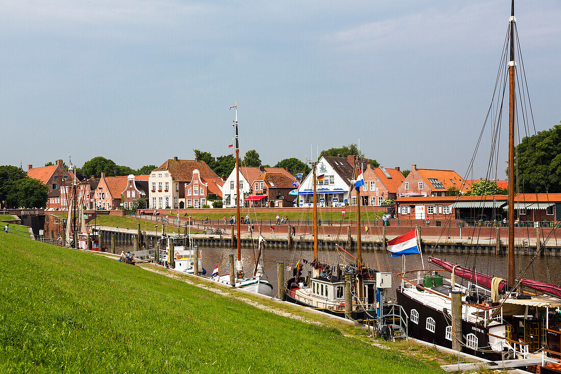 Greetsiel harbour , Lower Saxony, Germany, Europe