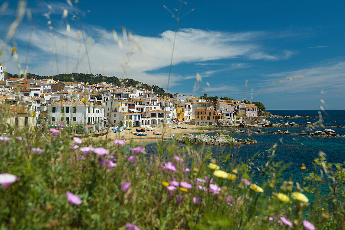 View of Calella de Palafrugell, Palafrugell, Costa Brava, Spain