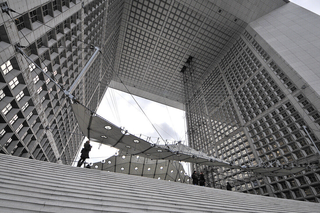 Grande Arche in La Defense, Paris, France