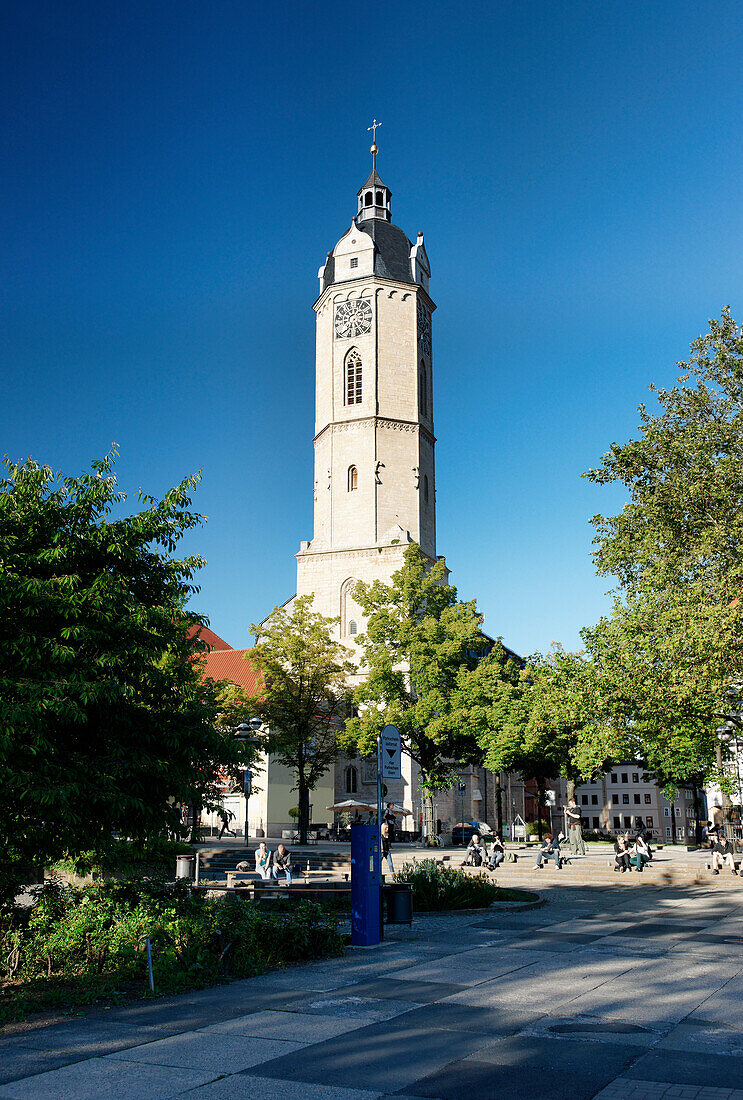 Stadtkirche St. Michael, Kirchplatz, Jena, Thüringen, Deutschland