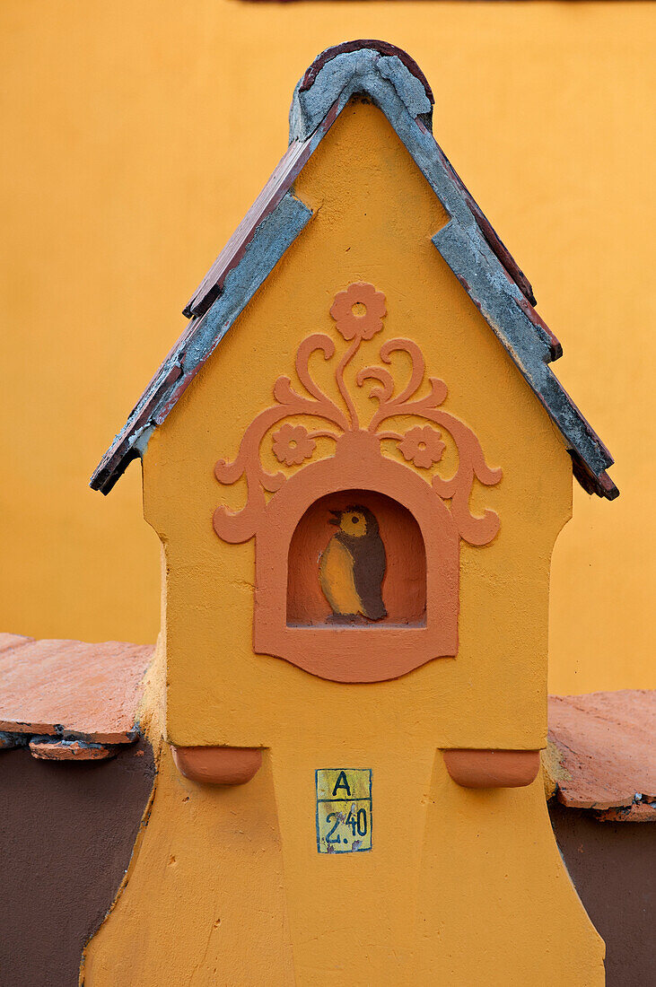 detail of a house in the historic centre, Sighisoara, Transylvania, Romania