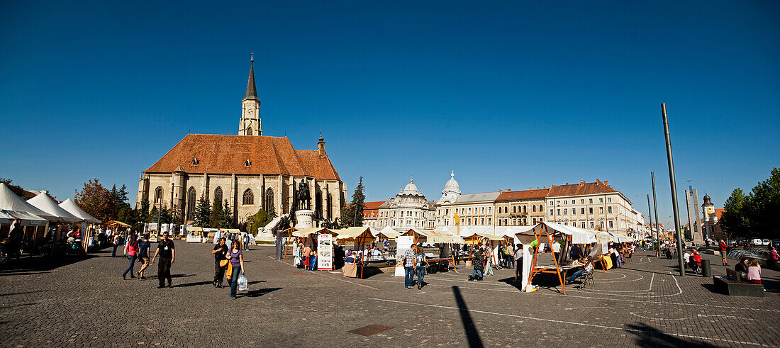 Piata Unirii, Cluj-Napoca, Transylvanien, Rumänien