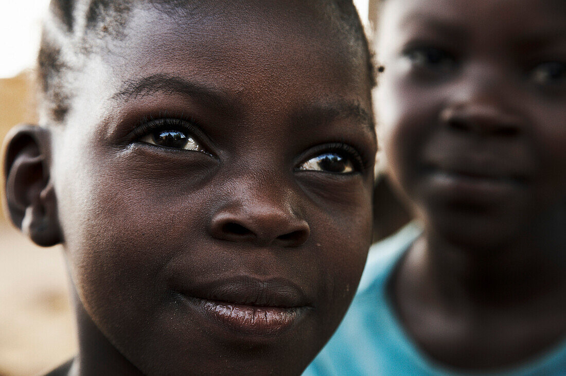 Children smiling, Magadala, Mali