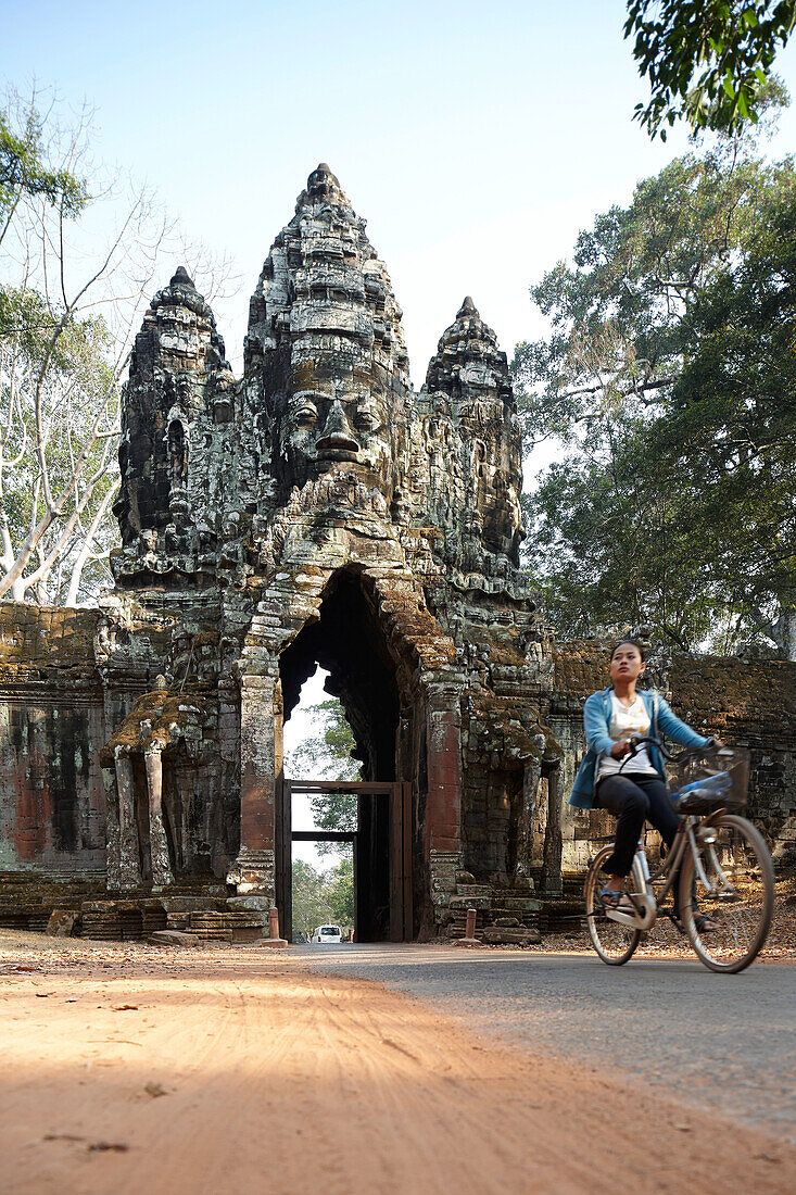 Nordtor, Angkor Thom, Angkor Archäologischer Park, Siem Reap, Kambodscha
