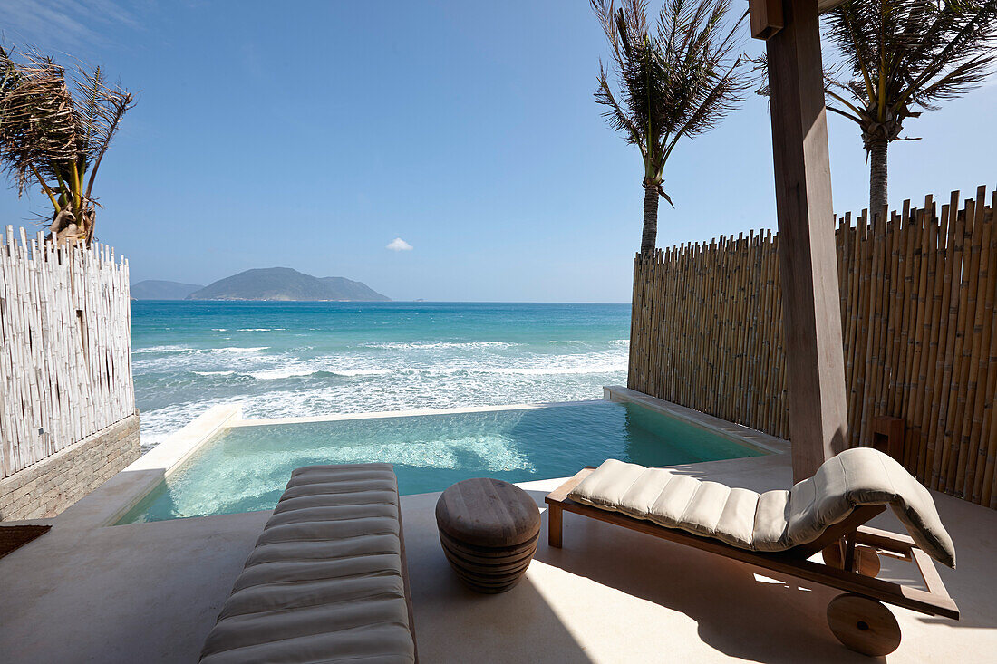 Bungalow mit Pool, Six Senses Resort, Dat Doc Strand, Con Dao, Nationalpark Con Dao, Ba Ria-Vung Tau Provinz, Vietnam