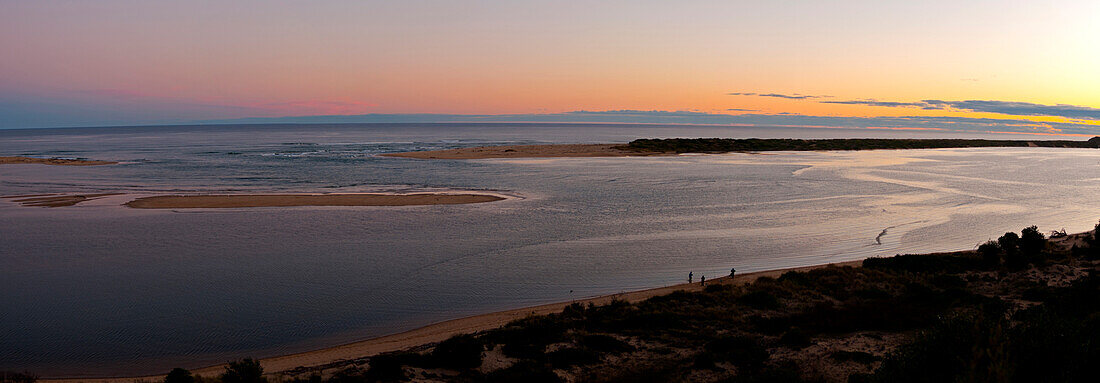 The mouth of the Snowy River near Marlo, East Gippsland, Victoria, Australia
