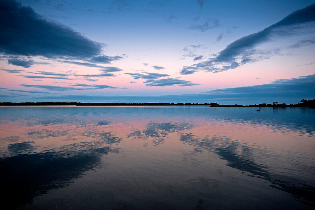 Reflection of the sky, Mallacoota Inlet, Croajingolong National Park, Victoria, Australia