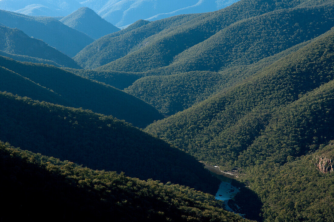 Blick in die Snowy River Gorge, Snowy River Nationalpark, Victoria, Australien