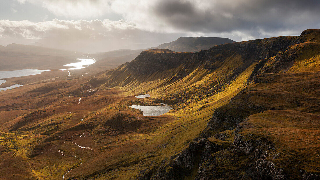 Scenery of the Trotternish peninsula, Isle of Skye, Scotland, United Kingdom