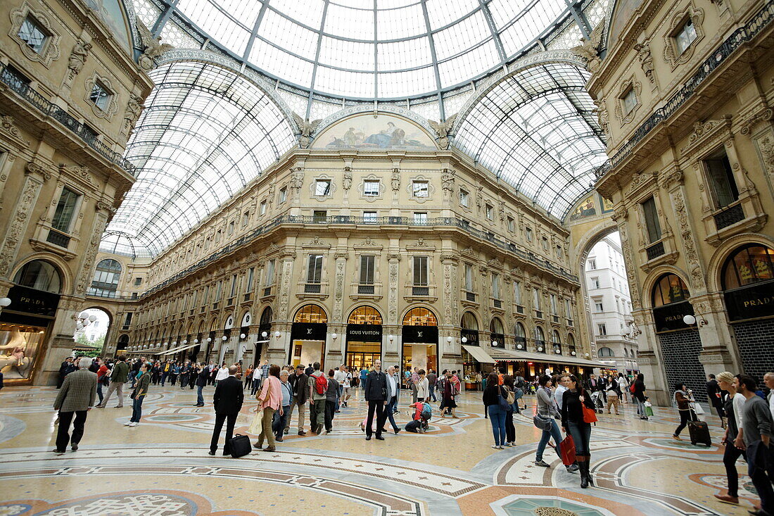 Galleria Vittorio Emanuele II, Mailand, Lombardei, Italien
