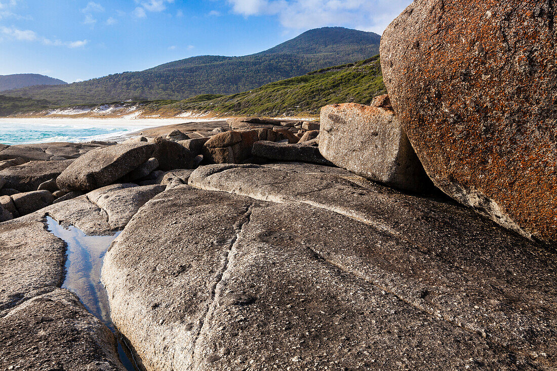 Boulders, Rocks at Squeaky Beach, Wilsons Promontory, Victoria, Australia