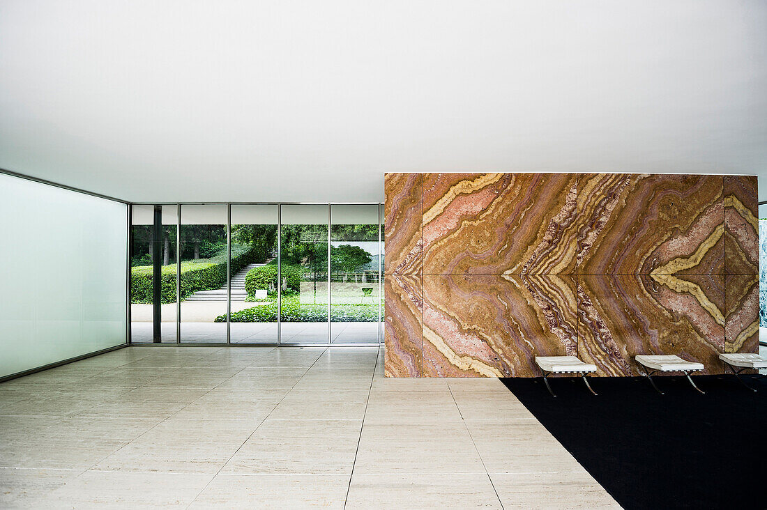 Pavillon Mies van der Rohe,Sants-Montjuic,Barcelona,Spanien