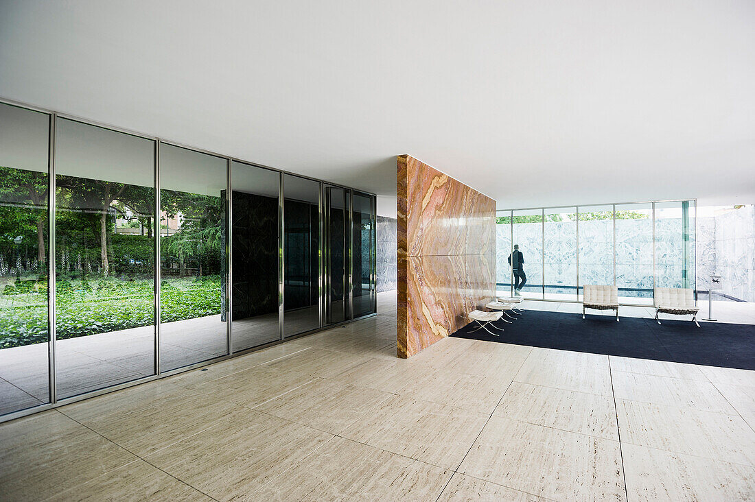 Pavilion Mies van der Rohe,Sants-Montjuic,Barcelona,Spain