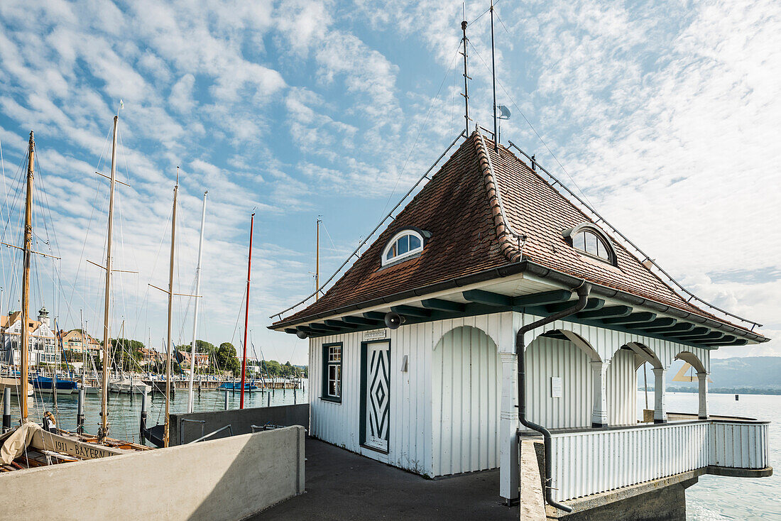 Lindau harbour, Lindau, Lake Constance, Bavaria, Germany