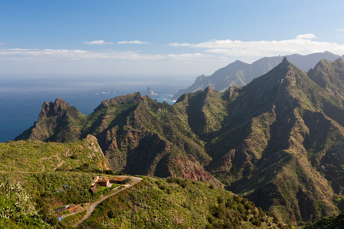 View from Taborno to Anaga Mountains, Tenerife, Canary Islands, Spain