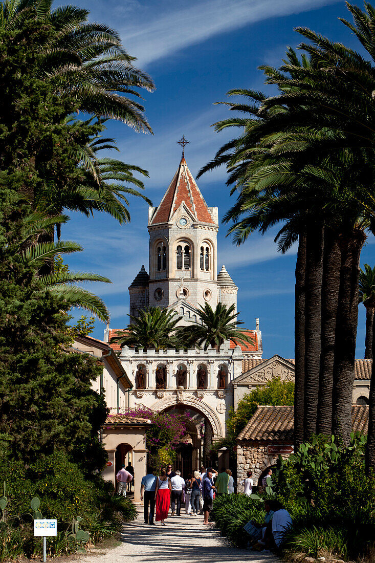 The Abbaye de Lerins on Ile Saint-Honorat, Cannes, Cote d’Azur, Provence, France