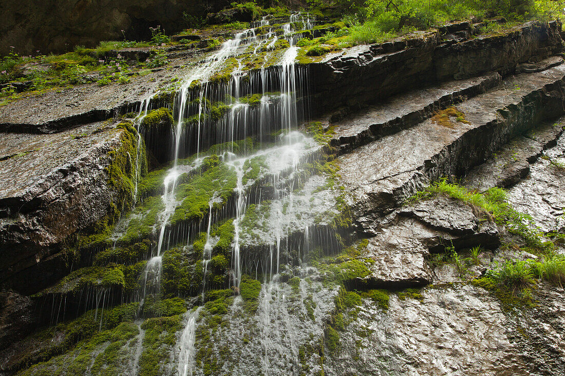 Wimbachklamm, bei Ramsau, Berchtesgadener Land, Nationalpark Berchtesgaden, Oberbayern, Bayern, Deutschland