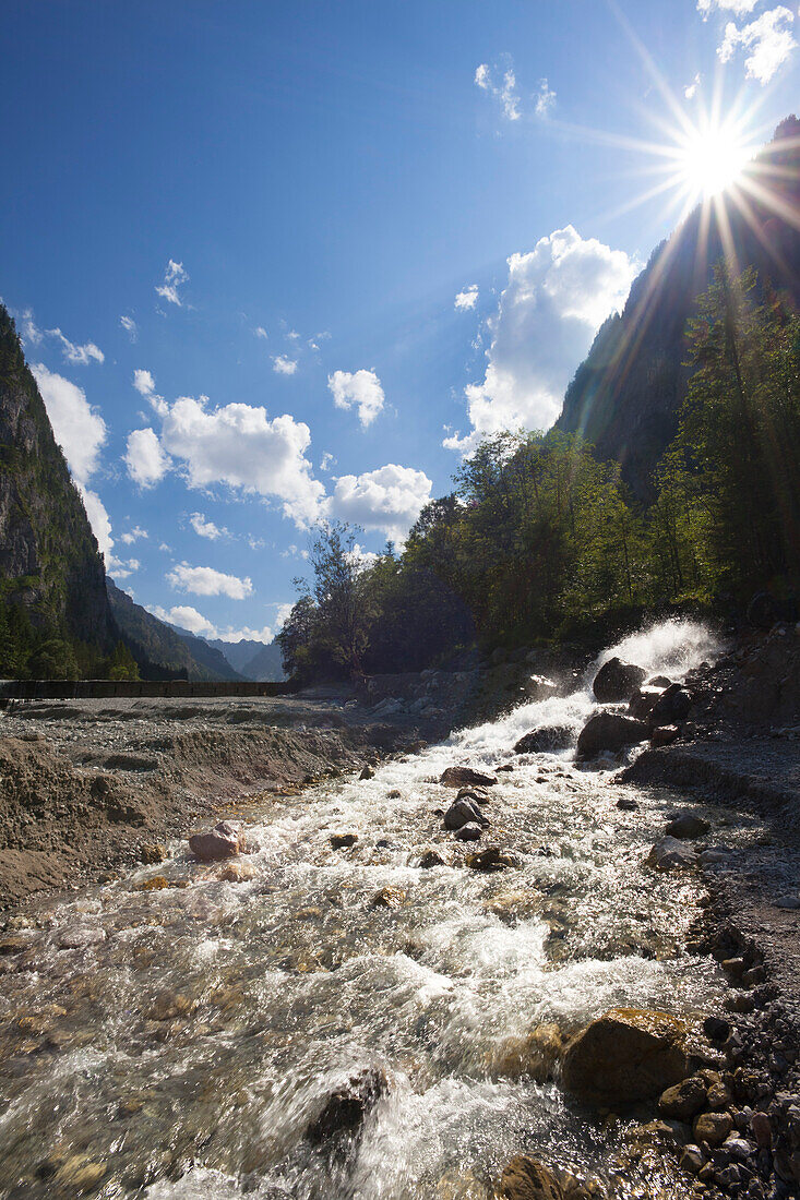 Wimbach valley, near Ramsau, Berchtesgaden region, Berchtesgaden National Park, Upper Bavaria, Germany