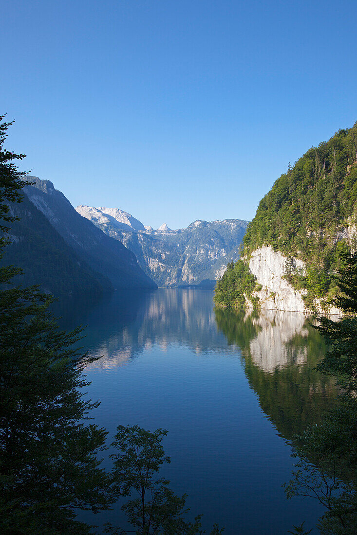 Malerwinkel, Koenigssee, Berchtesgaden region, Berchtesgaden National Park, Upper Bavaria, Germany