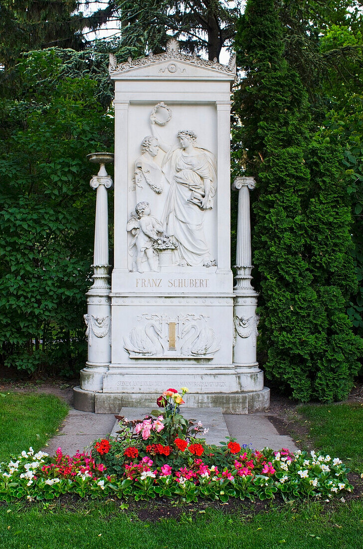 Tomb Of Franz Schubert, Zentralfriedhof, ( Central Cemetery ), Vienna, Austria