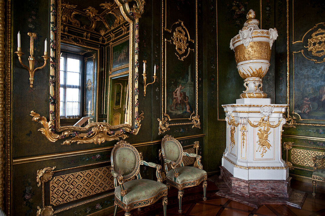 one of the many rooms in the Wuerzburg Residence, Wuerzburg, Franconia, Bavaria, Germany