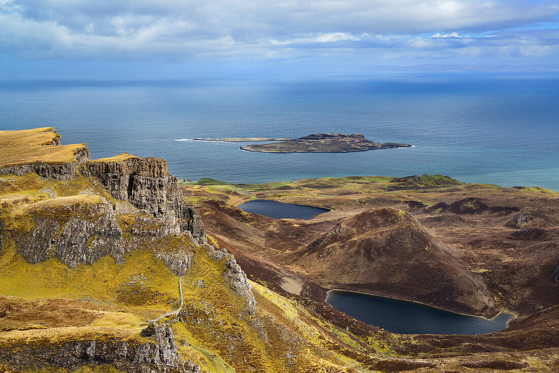 Needles-Gebiet über dem Atlantik, Needles, Isle of Skye, Schottland, Großbritannien, Vereinigtes Königreich