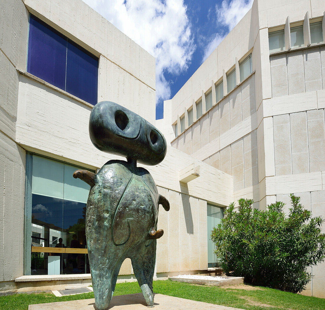 Fundacio Joan Miro, Stiftung Joan Miro, Architekt Josep Lluis Sert, Montjuïc, Barcelona, Katalonien, Spanien