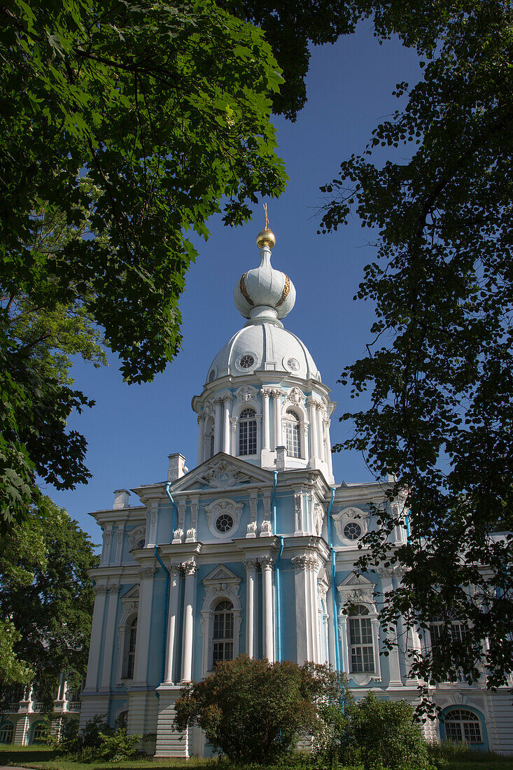 Kathedrale des Smolny Kloster (Smolny Monastir), Sankt Petersburg, Russland, Europa