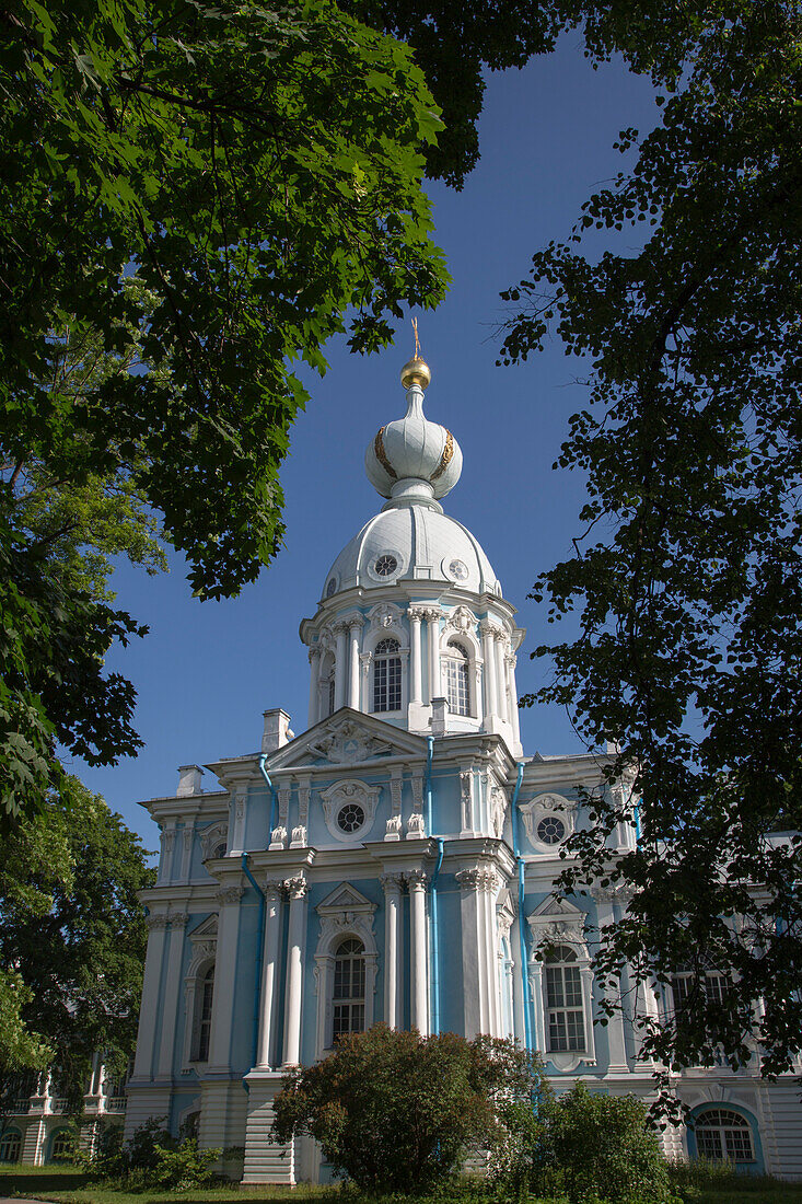 Smolny Cathedral and Monastery, St. Petersburg, Russia, Europe