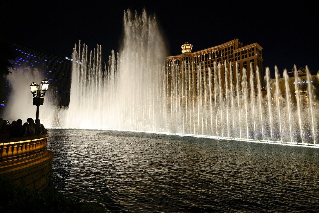 the fountain at Bellagio, casino and hotel in Las Vegas, Nevada, USA