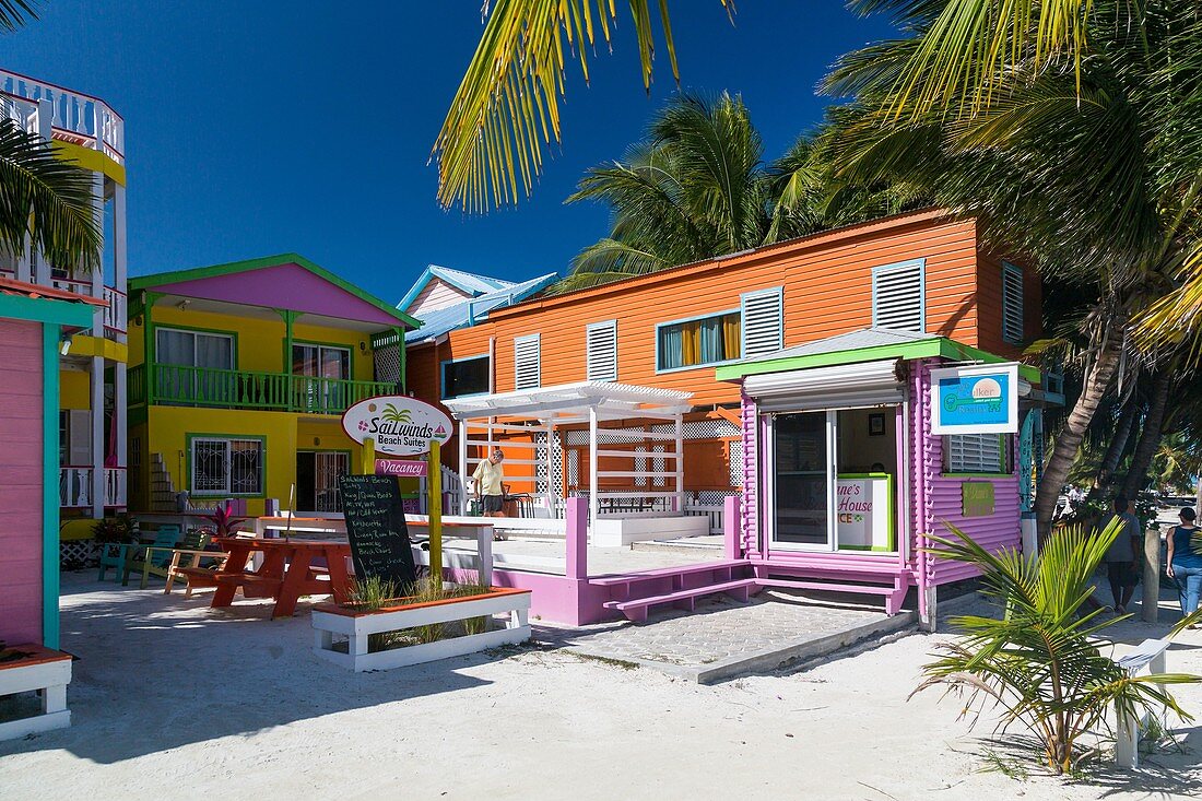 Diane´s Beach House and Sailwinds Beach Suites on the island of Cay Caulker, Belize