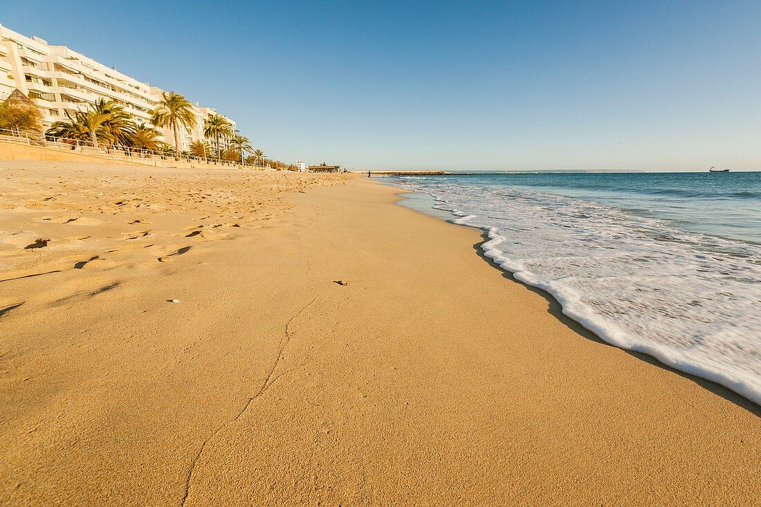 Can beach PereAntoni, Molinar ride, Palma, Mallorca, Balearic Islands, Spain, Europe