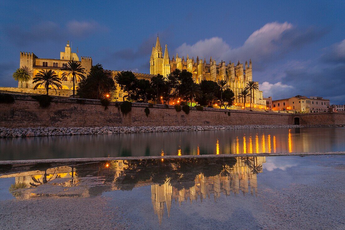 Kathedrale von Mallorca, XIII Jahrhundert, Historisch-Künstlerisch, Palma, Mallorca, Balearen, Spanien, Europa