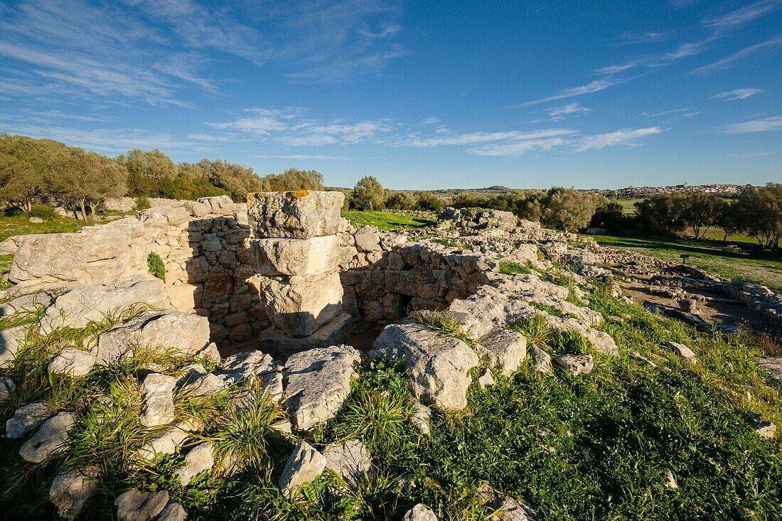 Talayotische Fundstätte Son Fornes, Montuiri, C Talayotische Periode 1300-123 Grafschaft Es Pla, Mallorca, Spanien