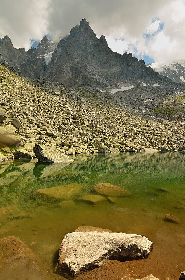 Aiguilles du Chamonix, near Mont Blanc. French Alps