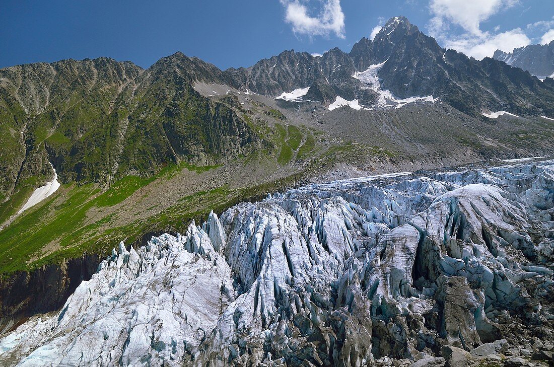 Argentiere Glacier. Chamonix valley. French Alps