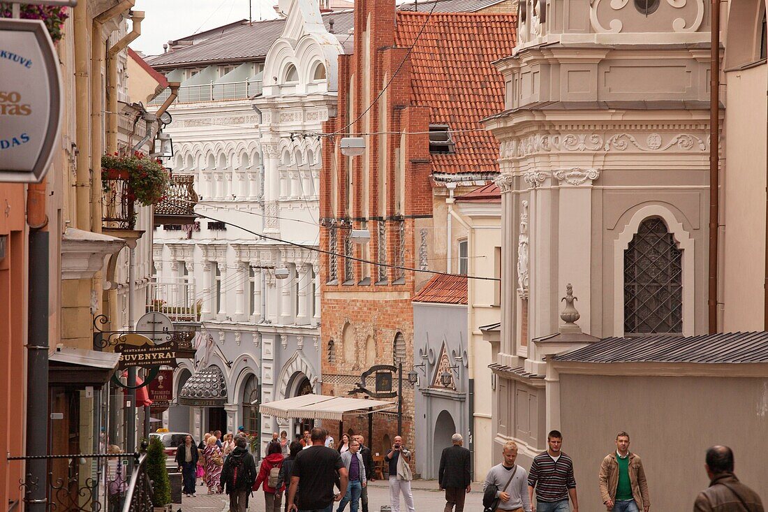 Vilnius  Ausros Vertu Street  Ostrobramska street  Old Town