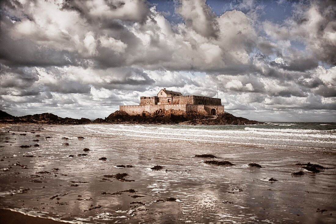 Fort National, Saint-Malo, Ille-et-Vilaine, Bretagne, Brittany, France, Europe